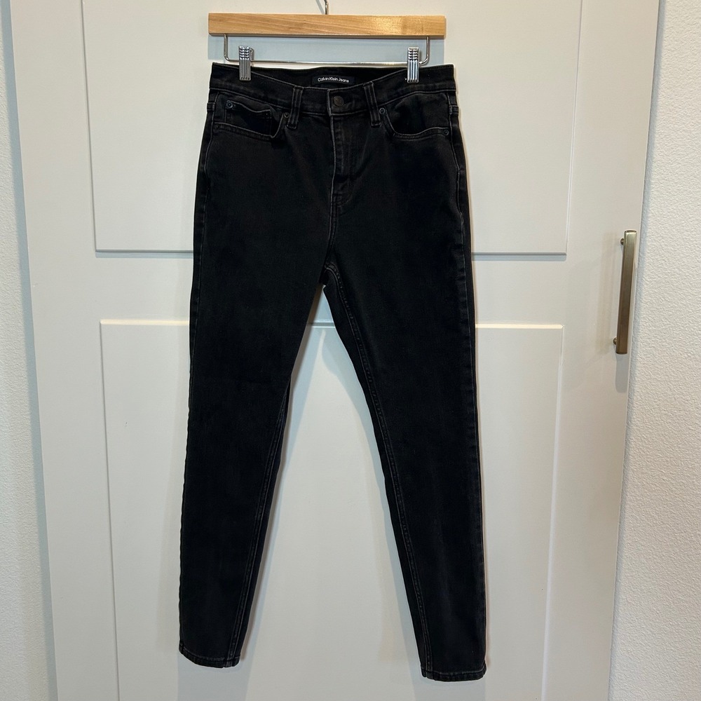 Calvin Klein Jeans High Rise Skinny‎ Black Denim Women's Jeans Size 29